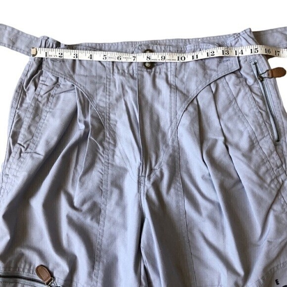 80s Deadstock Expedition Cotler Cargo Pants Light Gray Unisex Enforce 31x32 - Picture 15 of 16
